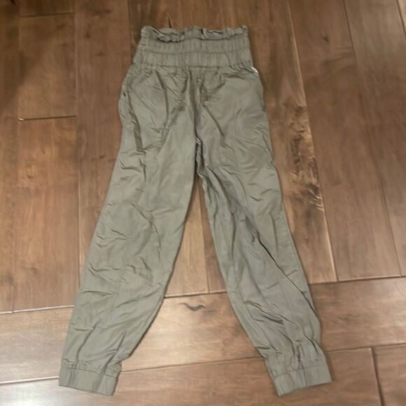 Free People Movement The Way Home Jogger Warm-Up Pants Green XS New - Picture 2 of 8